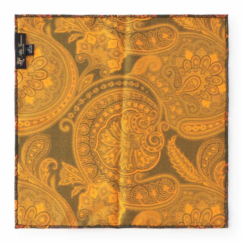 ATTO VANNUCCI FIRENZE ポケットチーフ KHAKI