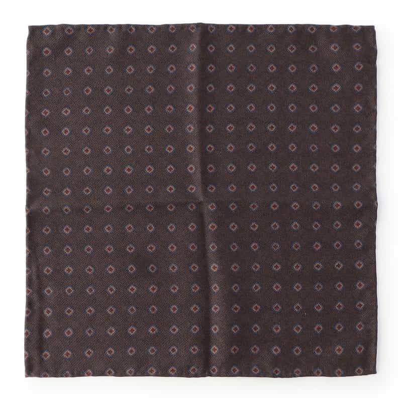ATTO VANNUCCI FIRENZE ポケットチーフ BROWN