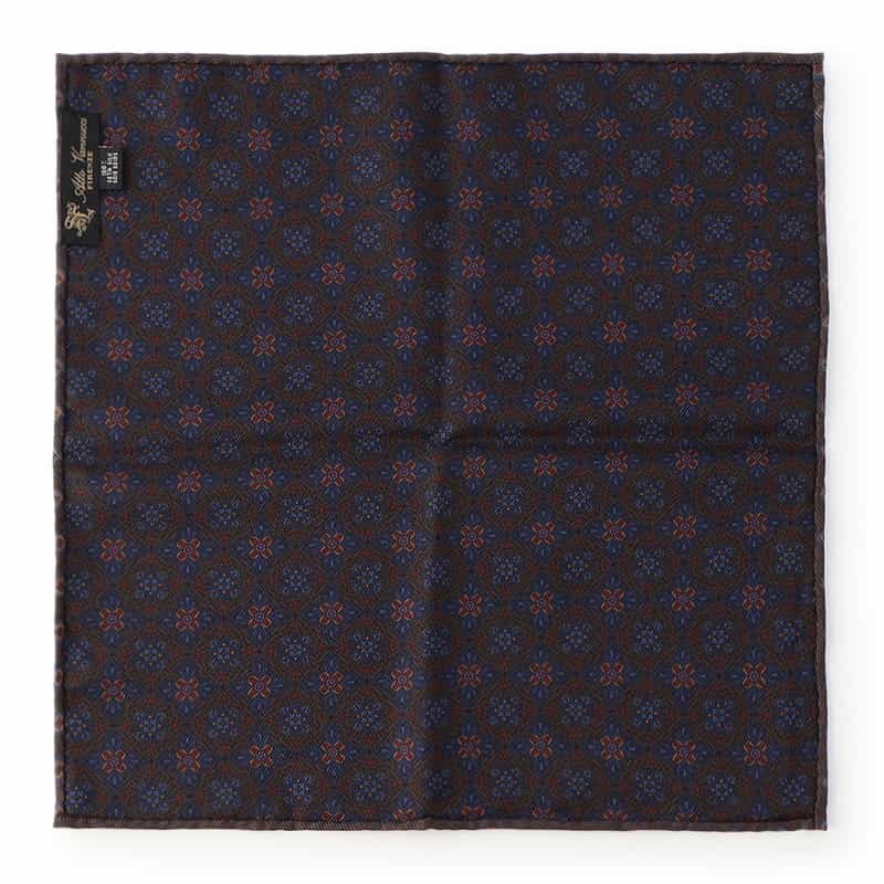 ATTO VANNUCCI FIRENZE ポケットチーフ BROWN