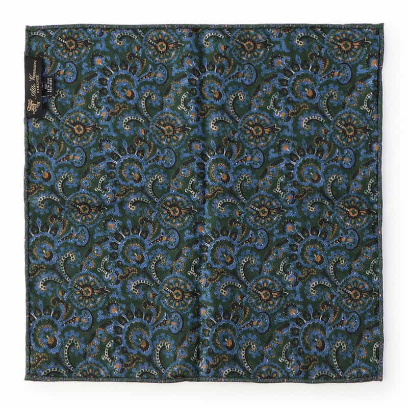 ATTO VANNUCCI FIRENZE ポケットチーフ GREEN