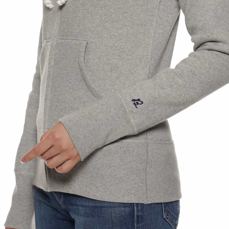 MADISONBLUE MADISONBLUE＜マディソンブルー＞ ジップアップ 裏毛フーディ GRAY