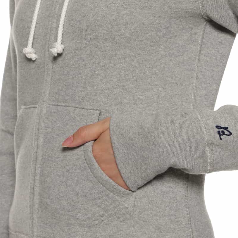 MADISONBLUE MADISONBLUE＜マディソンブルー＞ ジップアップ 裏毛フーディ GRAY