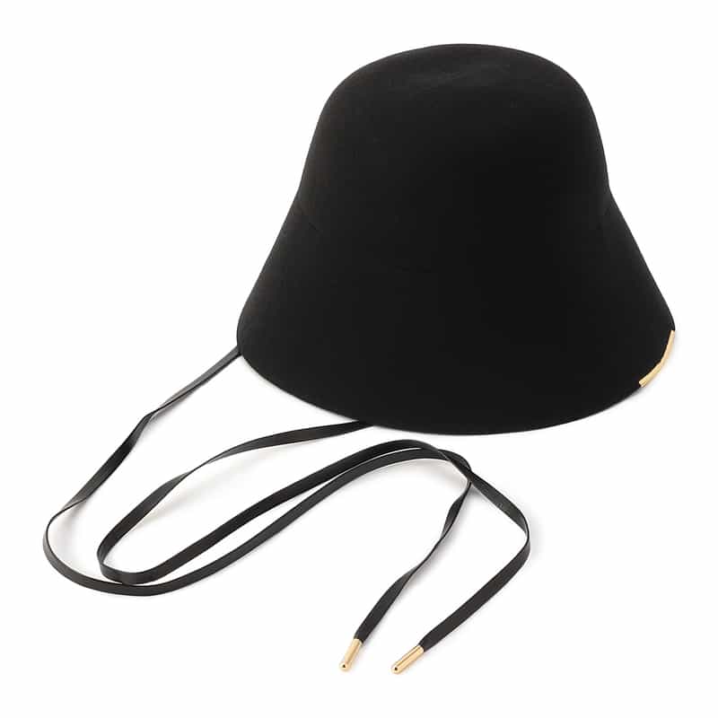 ENTWURFEIN ENTWURFEIN<エントワフェイン>フェルトハット "KELLY" BLACK