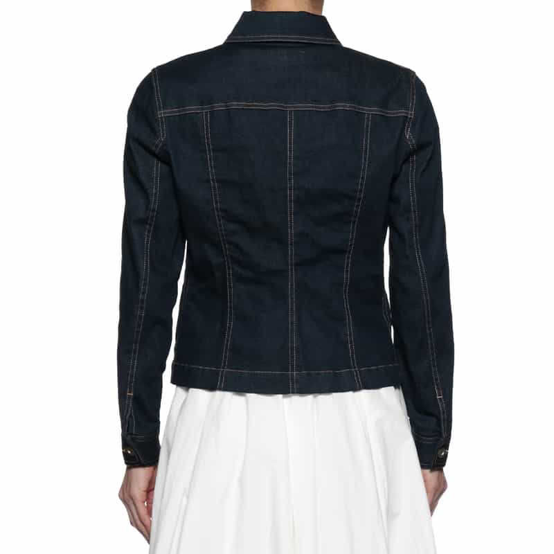 BARNEYS NEW YORK ウォッシャブル ストレッチ デニムジャケット NAVY