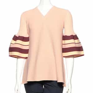 "POTTERY" ベルスリーブ ニットプルオーバー