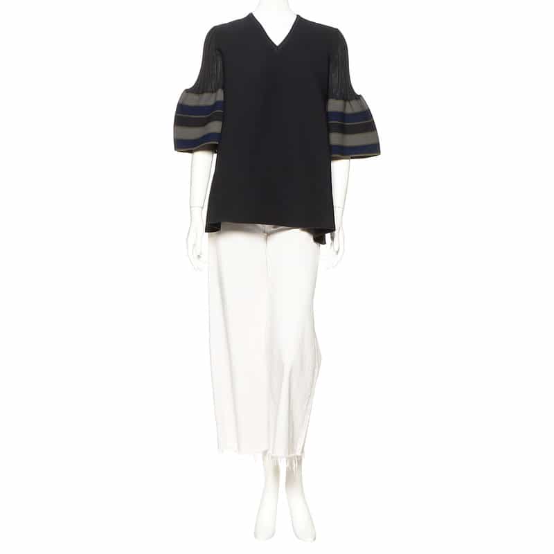 CFCL "POTTERY" ベルスリーブ ニットプルオーバー MULTI COLOR