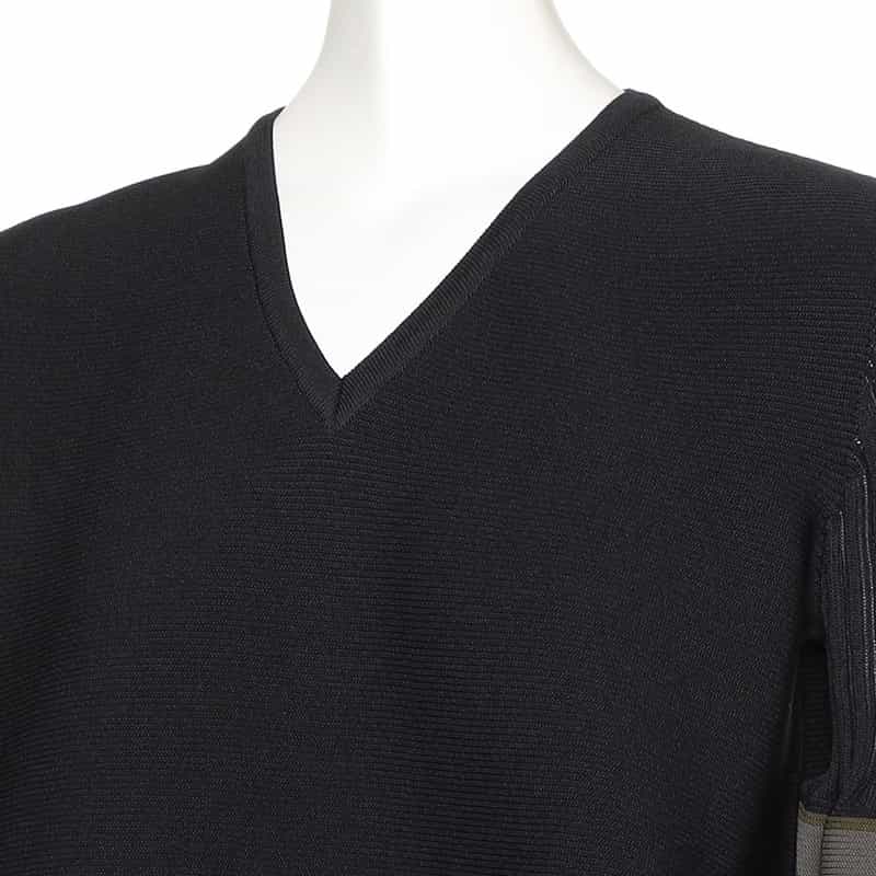 CFCL "POTTERY" ベルスリーブ ニットプルオーバー MULTI COLOR