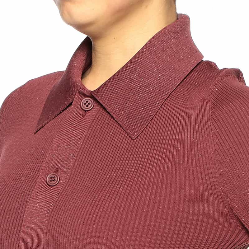 CFCL "POTTERY" 限定グリッターニットカーディガン RED