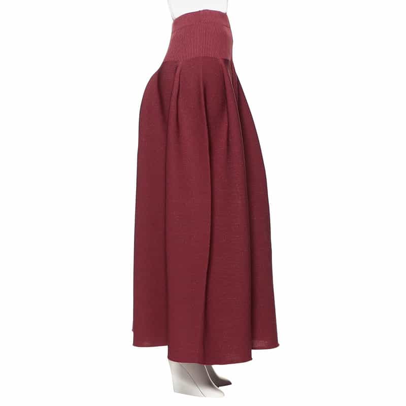 CFCL "POTTERY" 限定グリッター スカート RED