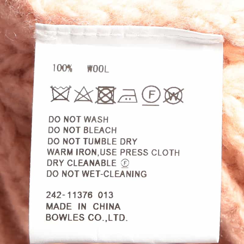 HYKE ウール フリンジニットベスト PINK