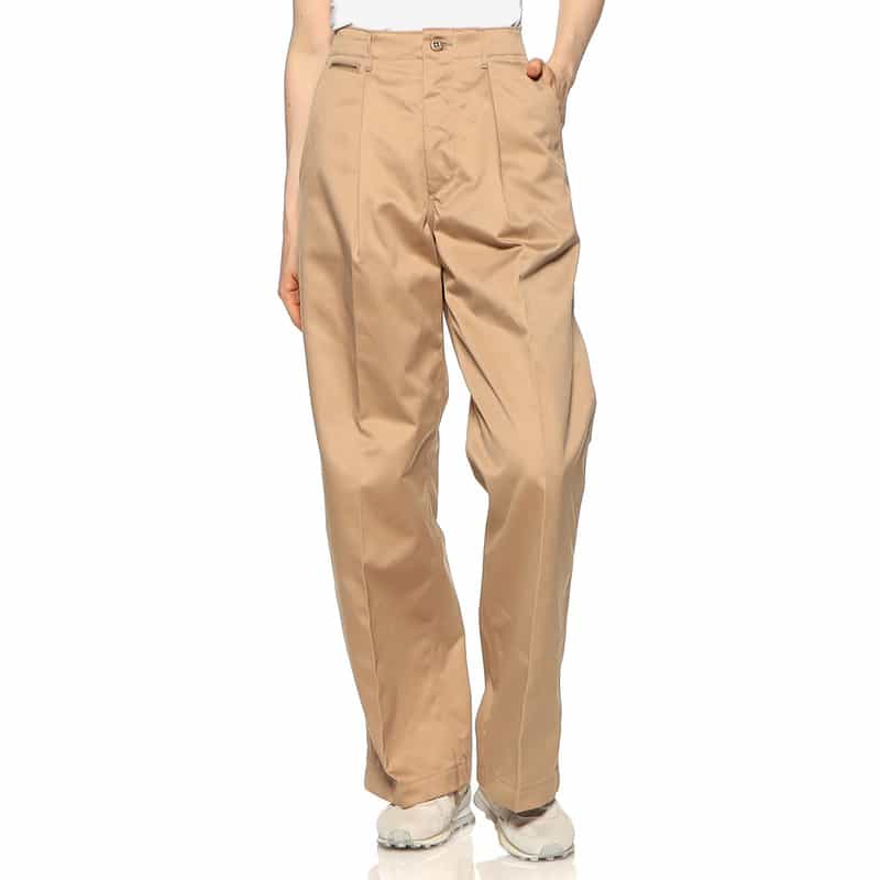 HYKE ワイドパンツ KHAKI