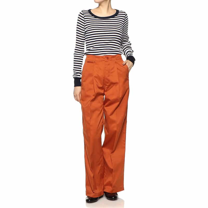 HYKE ワイドパンツ ORANGE