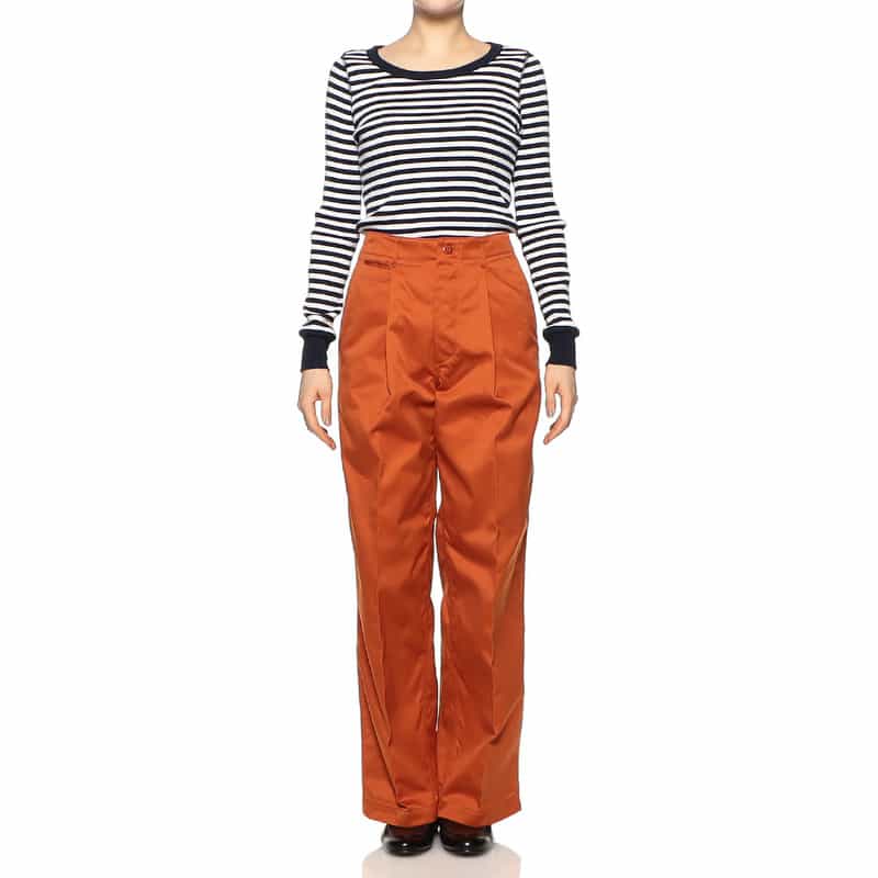 HYKE ワイドパンツ ORANGE
