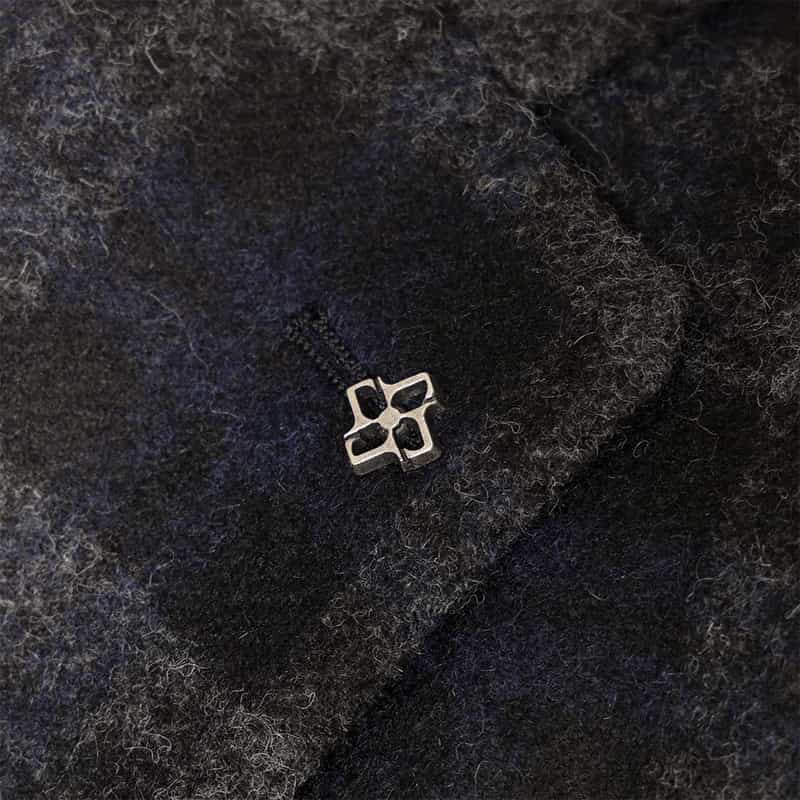 TAGLIATORE チェック柄テーラードジャケット DARK GRAY