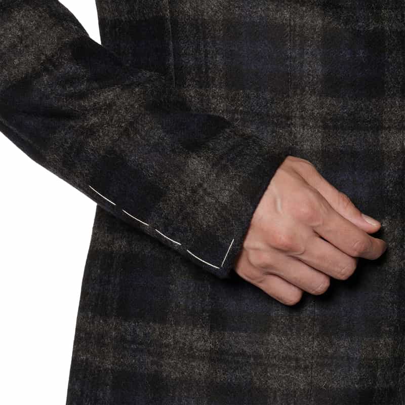 TAGLIATORE チェック柄テーラードジャケット DARK GRAY