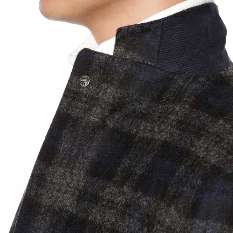 TAGLIATORE チェック柄テーラードジャケット DARK GRAY