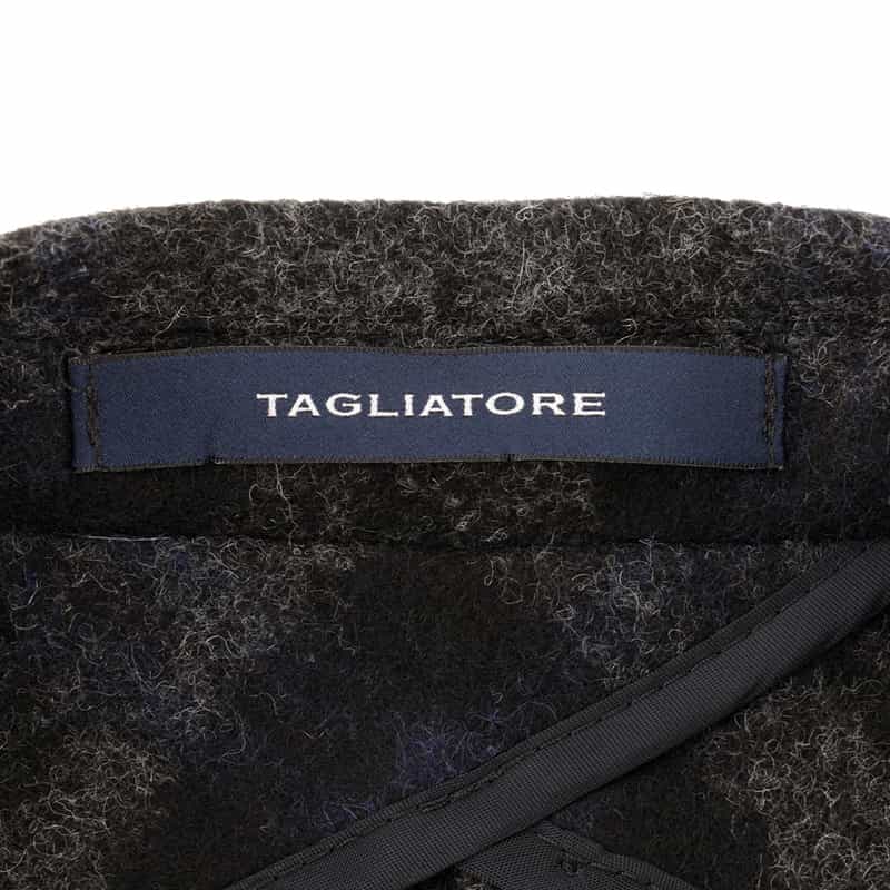 TAGLIATORE チェック柄テーラードジャケット DARK GRAY