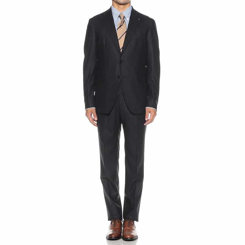 TAGLIATORE シングルブレステッドスーツ "VESVIO" DARK GRAY