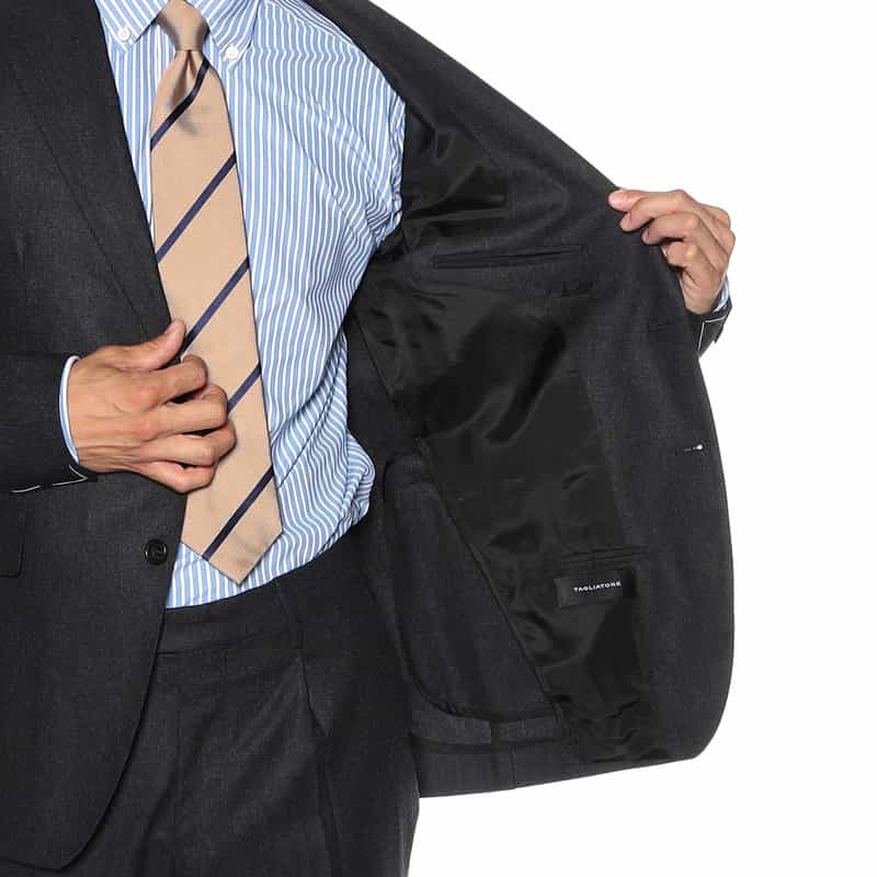 TAGLIATORE シングルブレステッドスーツ "VESVIO" DARK GRAY