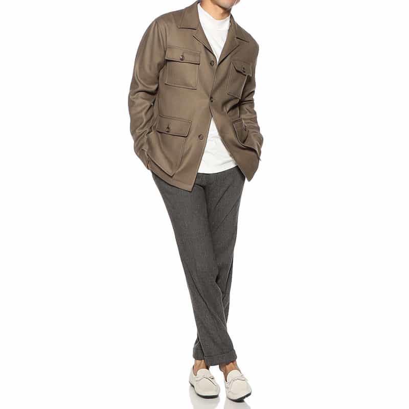 TAGLIATORE ファティーグジャケット "TEMPEST" BEIGE