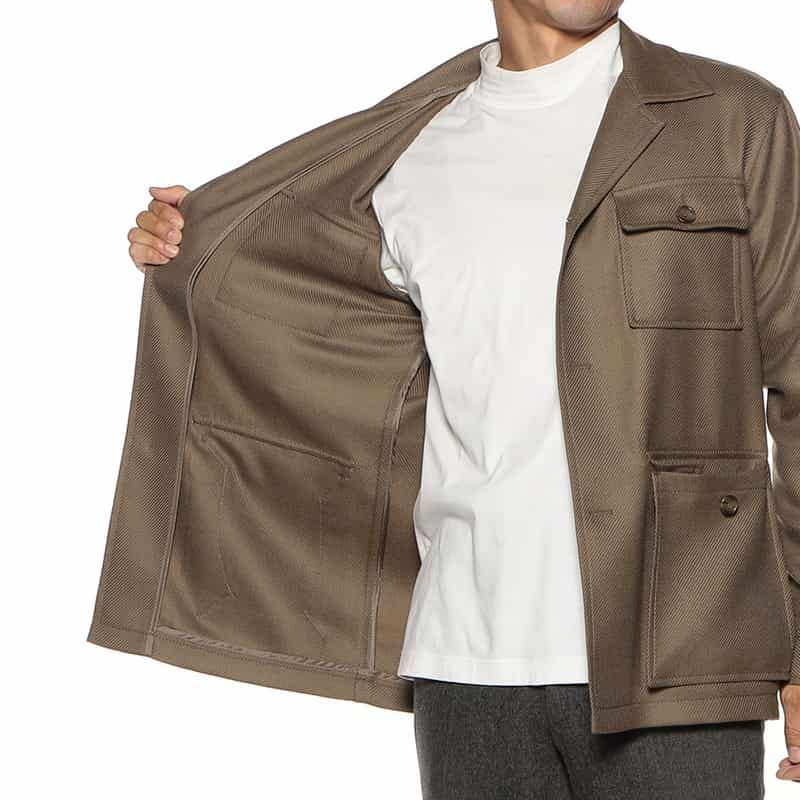 TAGLIATORE ファティーグジャケット "TEMPEST" BEIGE