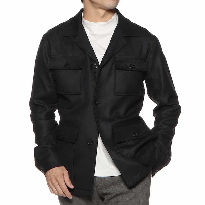 TAGLIATORE ファティーグジャケット "TEMPEST" BLACK