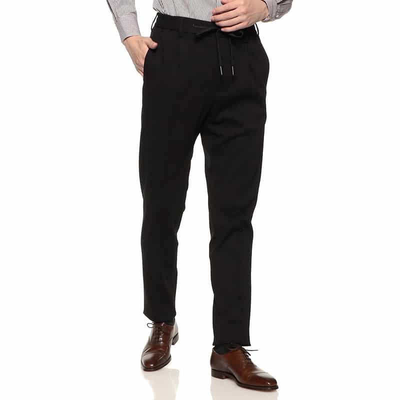 TAGLIATORE バーニーズ　ニューヨーク限定セットアップ ドローストリング パンツ "P-NEWMAN" BLACK