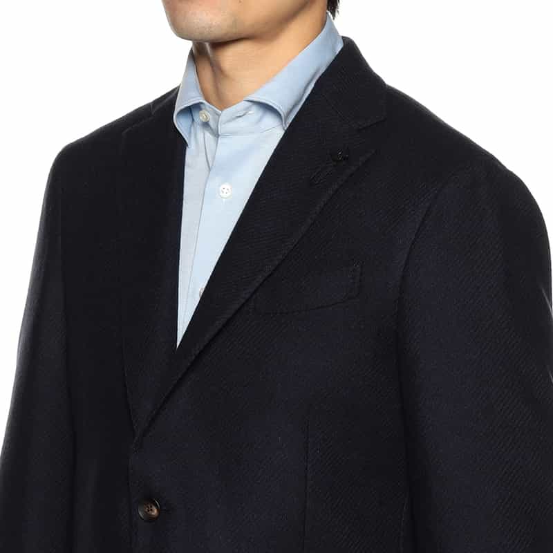 LARDINI ウールナイロンジャケット “ADVANCE" NAVY