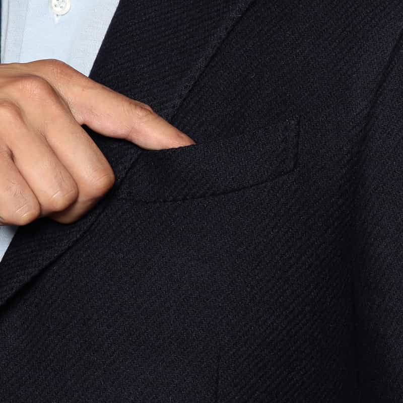 LARDINI ウールナイロンジャケット “ADVANCE" NAVY