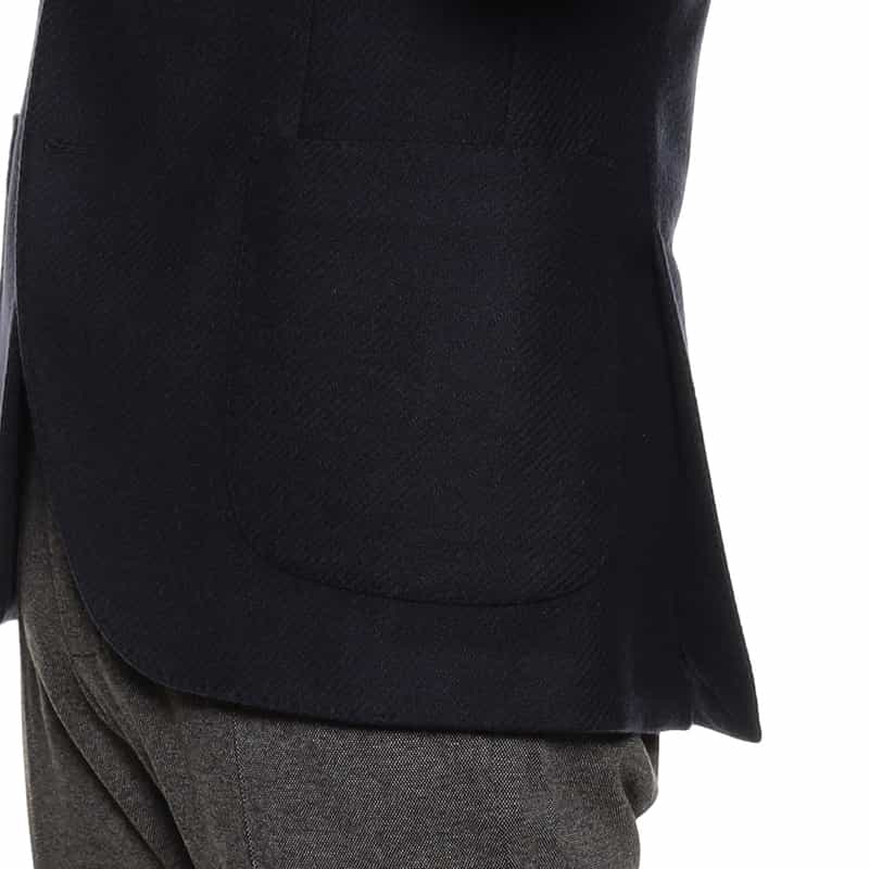 LARDINI ウールナイロンジャケット “ADVANCE" NAVY