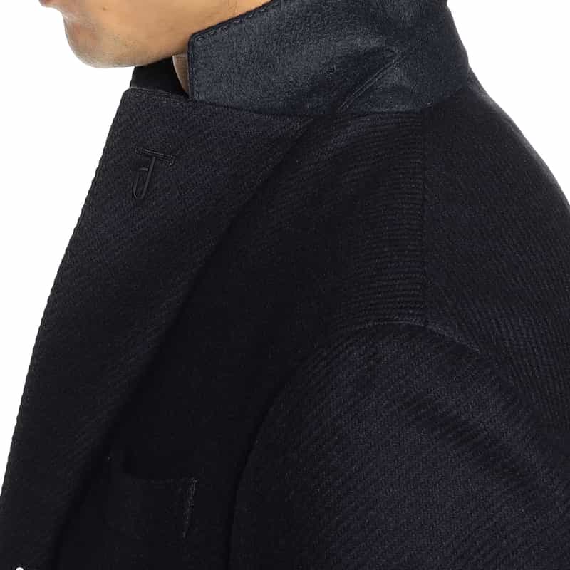 LARDINI ウールナイロンジャケット “ADVANCE" NAVY