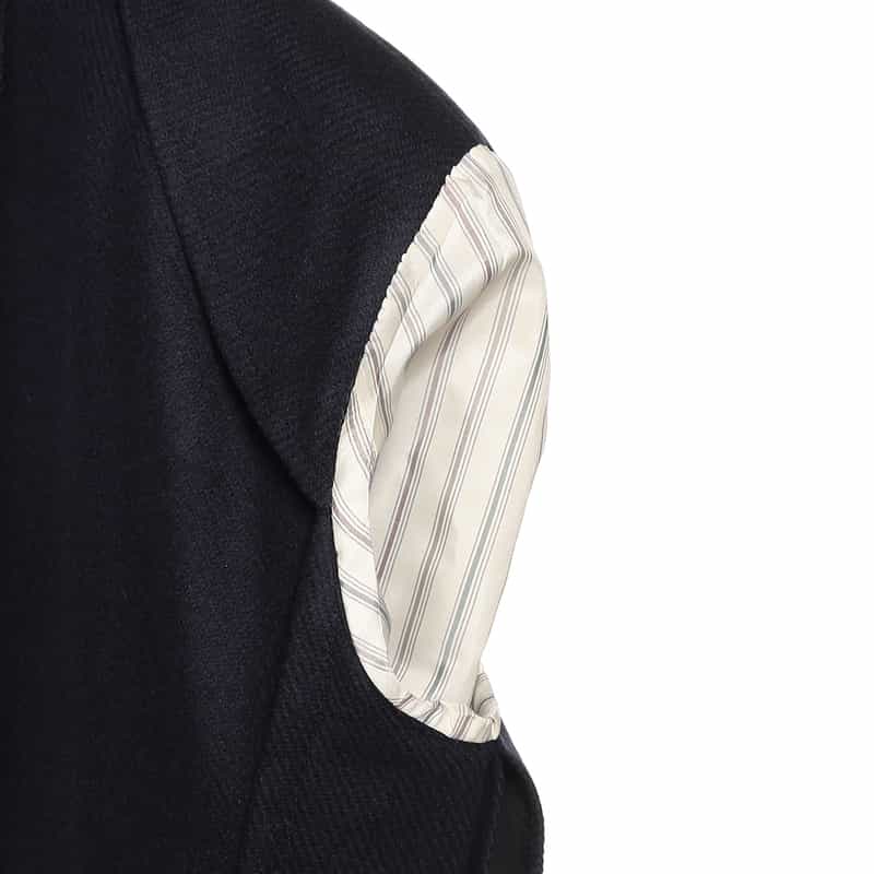 LARDINI ウールナイロンジャケット “ADVANCE" NAVY