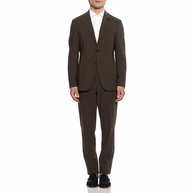 LARDINI セットアップ ナイロンジャージージャケット KHAKI