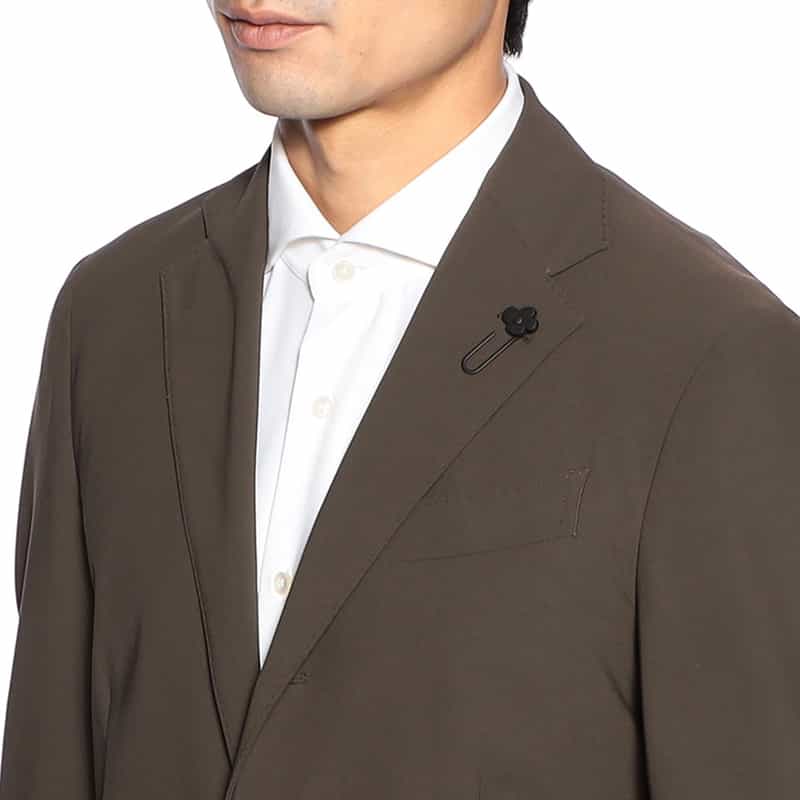 LARDINI セットアップ ナイロンジャージージャケット KHAKI