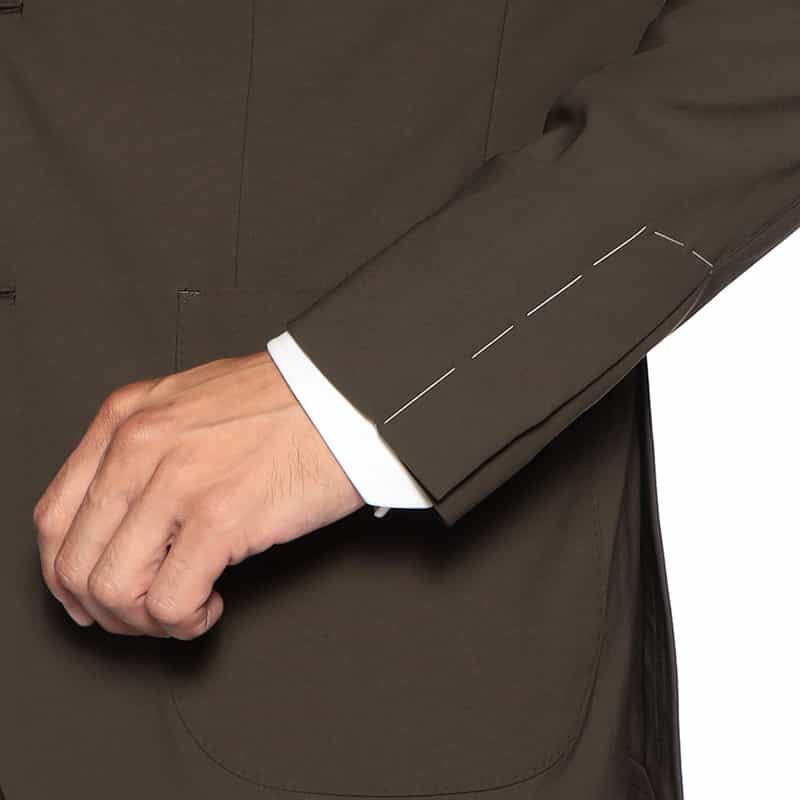 LARDINI セットアップ ナイロンジャージージャケット KHAKI