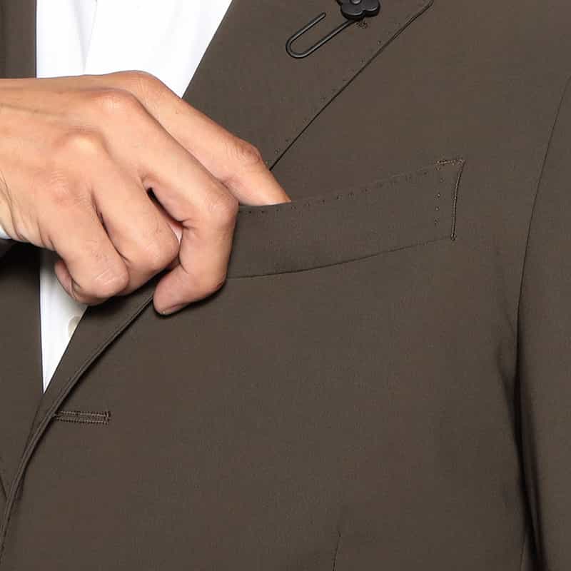 LARDINI セットアップ ナイロンジャージージャケット KHAKI