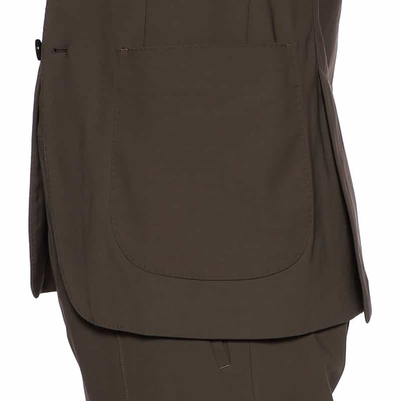 LARDINI セットアップ ナイロンジャージージャケット KHAKI