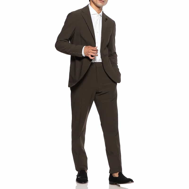 LARDINI セットアップ ドローストリングパンツ KHAKI