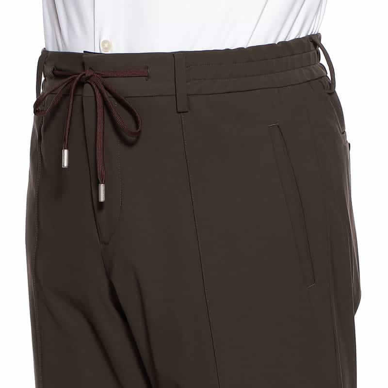 LARDINI セットアップ ドローストリングパンツ KHAKI