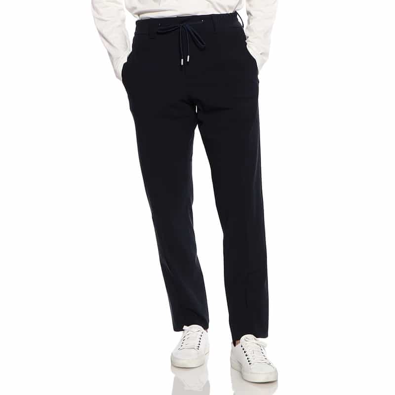 LARDINI セットアップ ドローストリングパンツ NAVY