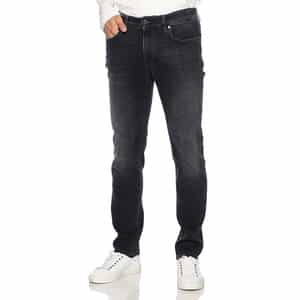 ブラックデニムパンツ "SWING"