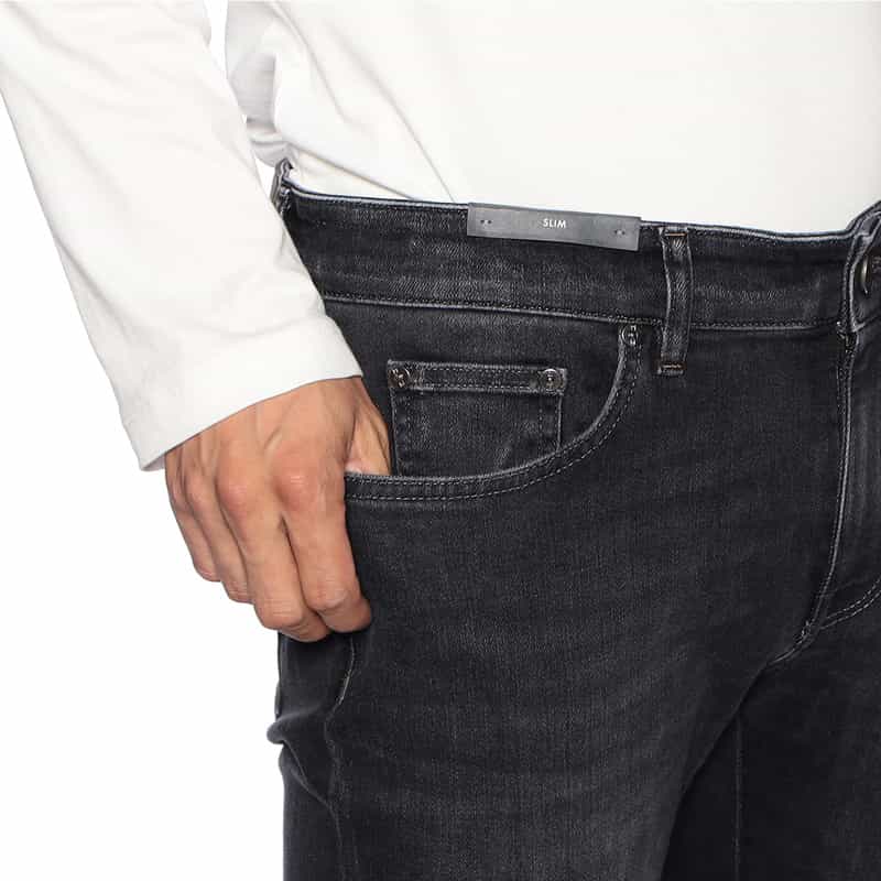 PT TORINO DENIM ブラックデニムパンツ "SWING" BLACK