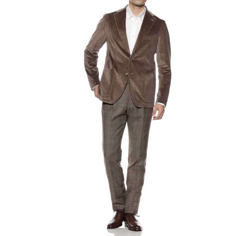 PT TORINO フランネル グレンチェック柄パンツ BROWN