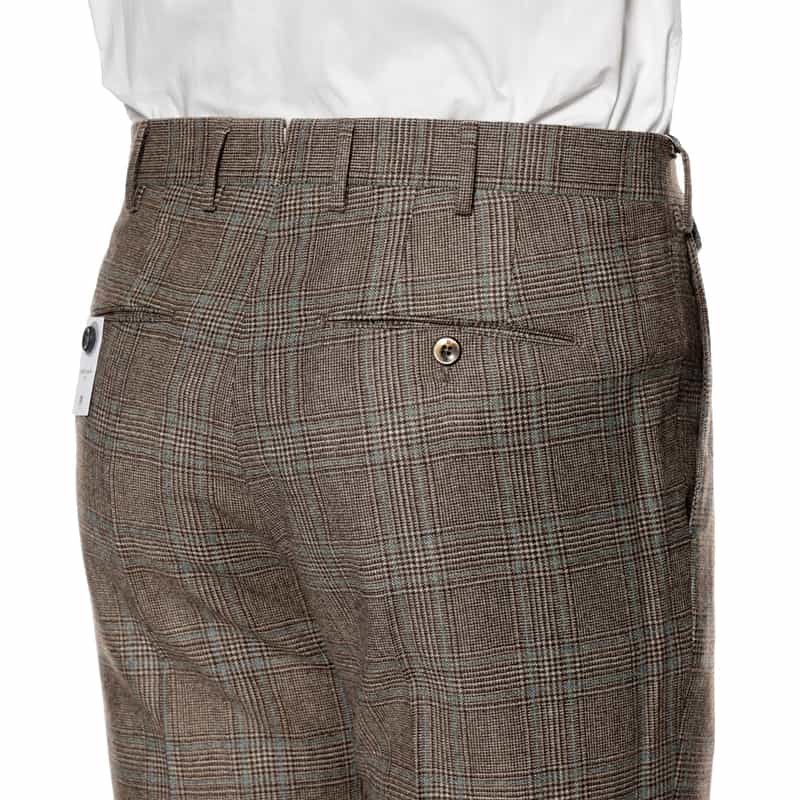 PT TORINO フランネル グレンチェック柄パンツ BROWN