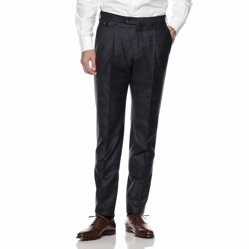 PT TORINO フランネル グレンチェック柄パンツ NAVY