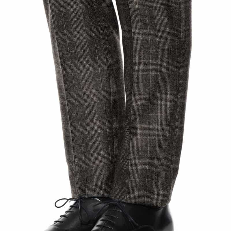 PT TORINO フランネル グレンチェック柄パンツ DARK GRAY