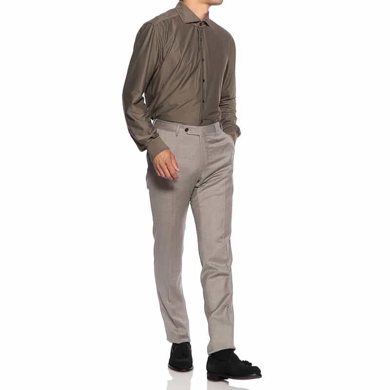 PT TORINO ライトフランネルパンツ "SUPER SLIM" IVORY