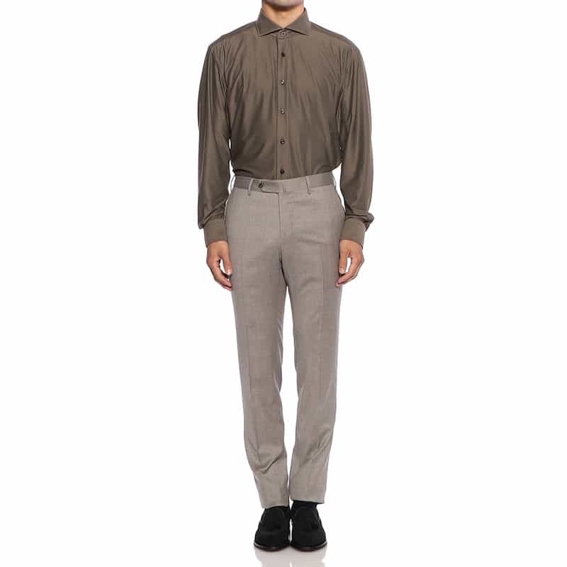 PT TORINO ライトフランネルパンツ "SUPER SLIM" IVORY