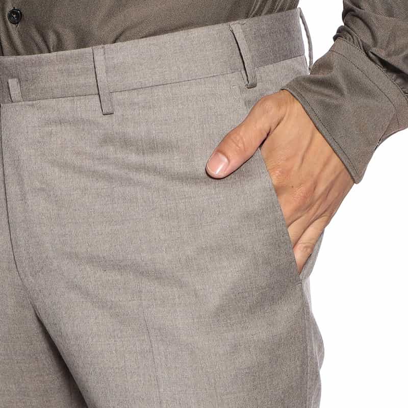 PT TORINO ライトフランネルパンツ "SUPER SLIM" IVORY