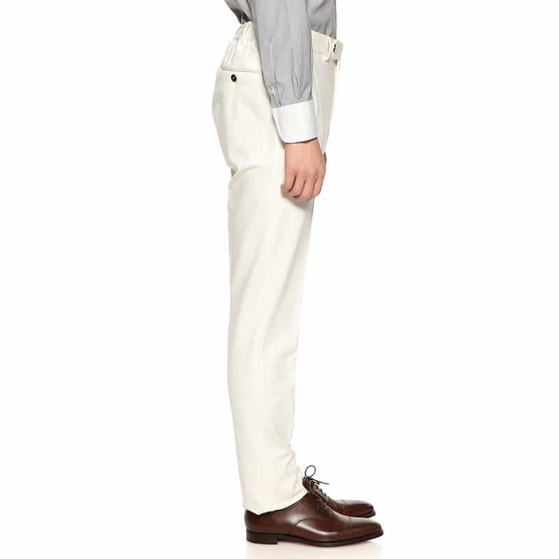 PT TORINO ドローストリングジャージーパンツ "SLIM JOGGER" WHITE